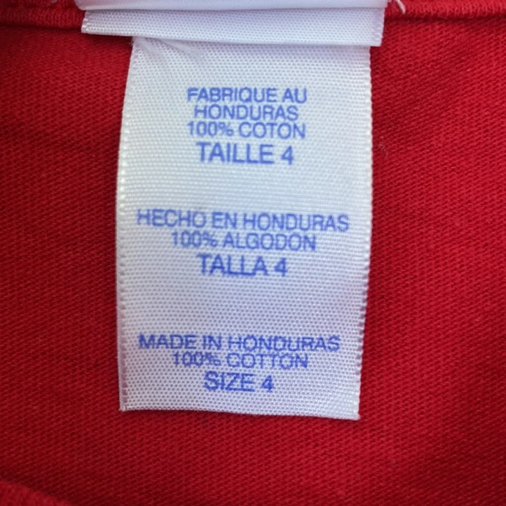 Liberty Science Center Kids Red Paw Print Graphic Tee Size 4 “That Dog is Big” - Picture 6 of 11